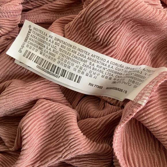 Zara Pink Flowy Top - Picture 4 of 4